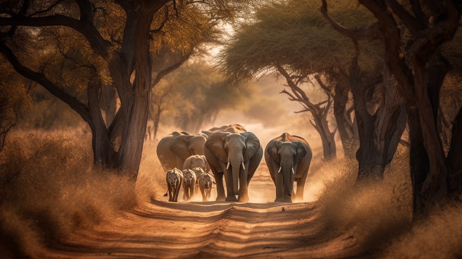 Tropical beach setting