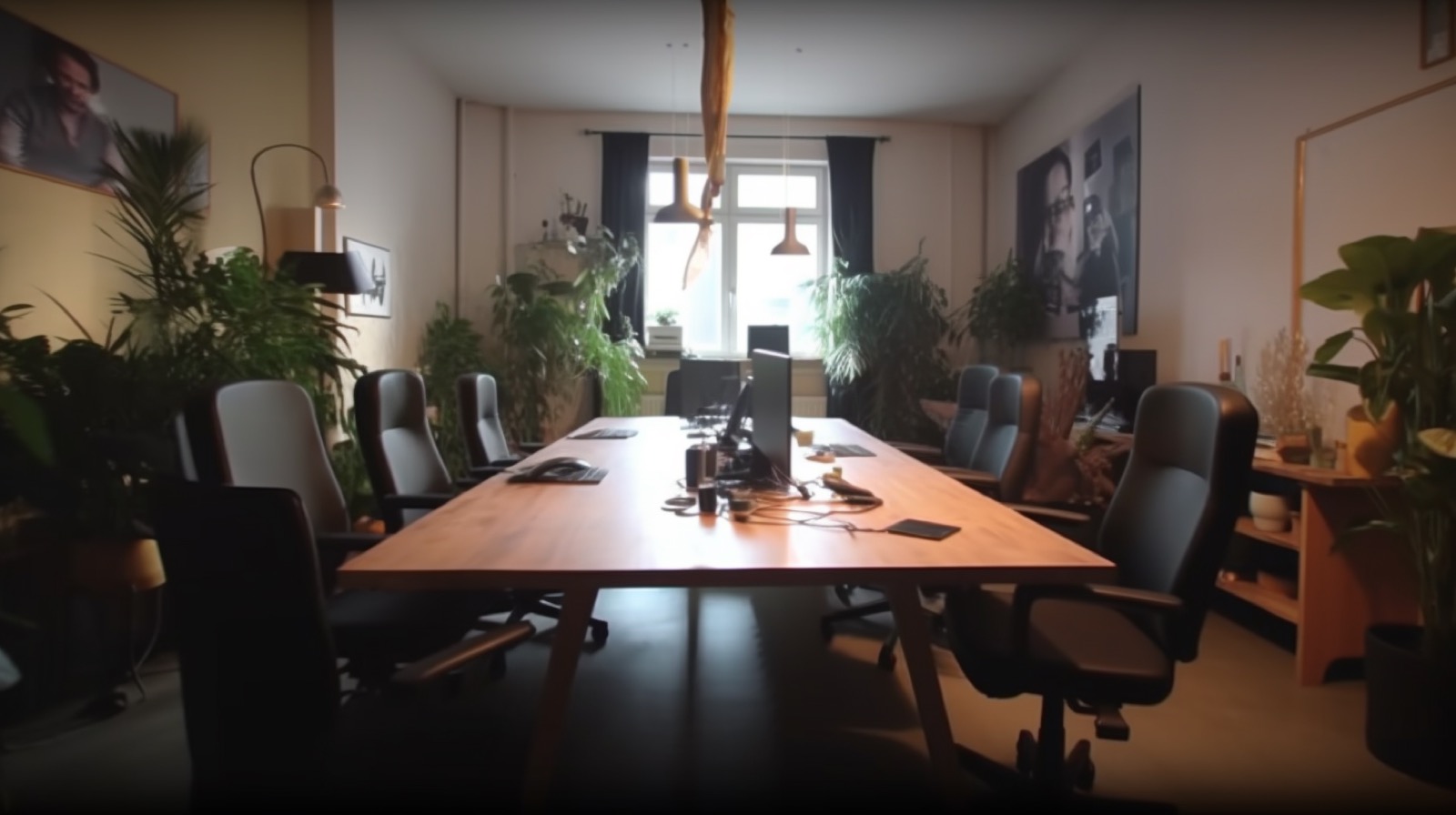 Contemporary office with natural lighting